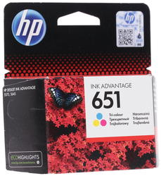 Картридж HP 651 C2P11AE трехцветный