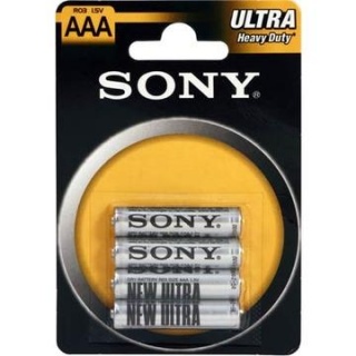 Элемент питания Sony AAA R03 ULTRA солевая