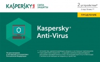 ПО Антивирус Kaspersky AntiVirus Russian 2-Desktop 1 year Renewal Card (KL1171ROBFR)