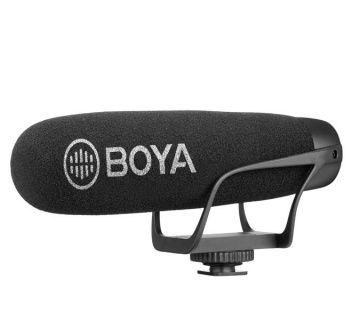 Микрофон пушка супер-кардиоидный Boya BY-BM2021 для фото, видеокамер, диктофонов и смартфонов 3,5мм