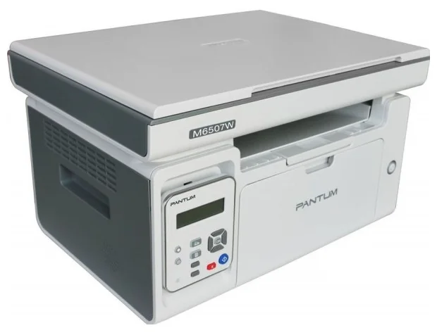 Копир-принтер-сканер Pantum M6507W  (копир/принтер/сканер, лазерный, монохром, (цвет 24 бит), 22 стр/мин, 1200 × 1200 dpi, 128Мб RAM, лоток 150 стр, Wi-Fi, USB, черный корпус)