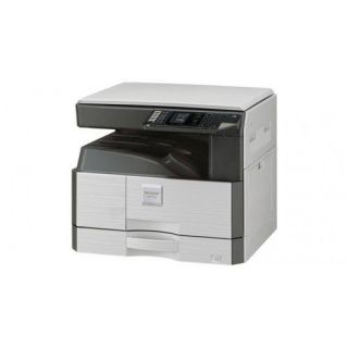 Копир-принтер-сканер Sharp NovaL AR7024D ( 24/12 отпечатков формата A4/A3 в минуту, копир/SPLC (GDI)-принтер/цветной сканер, функции тиражного копирование и электронной сортировки, формат бумаги от A6R до A3, плотность бумаги до 200 г/м², разрешение при печати/копировании до 600 x 600 т/д, запас бумаги - кассета на 250 листов + лоток ручной подачи (байпас) на 100 листов, память 64 Мб, интерфейсы: USB 2.0 (High speed), дуплекс, стартовый тонер-картридж (на 4 200 отпечатков при 6% заполнении листа), девелопер, фотобарабан.)