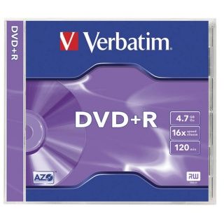 Диск DVD+R Verbatim 4.7Gb 16x Jewel case